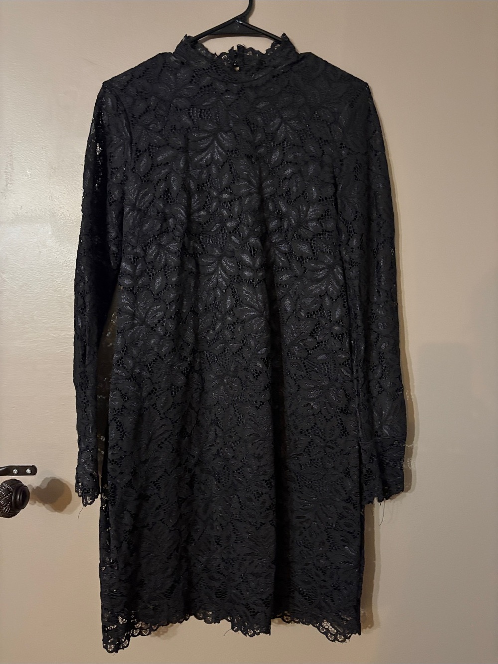 H&MBlack Lace Long Sleeve Dress